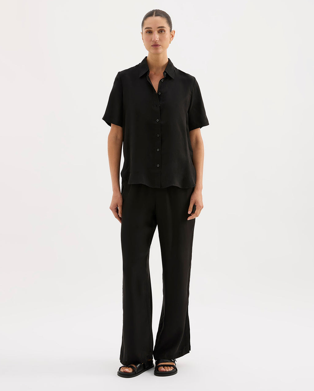 Dara Cupro Pant - Black