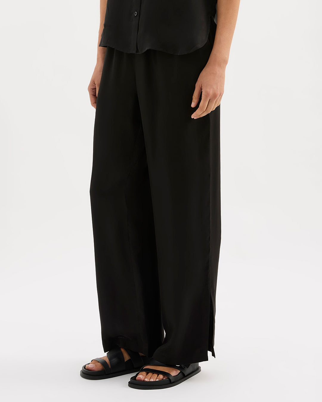 Dara Cupro Pant - Black