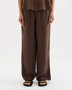Dara Cupro Pant - Chocolate