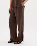 Dara Cupro Pant - Chocolate