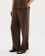 Dara Cupro Pant - Chocolate