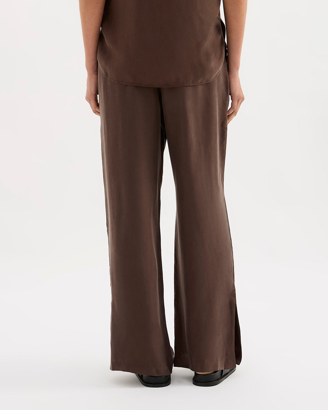 Dara Cupro Pant - Chocolate