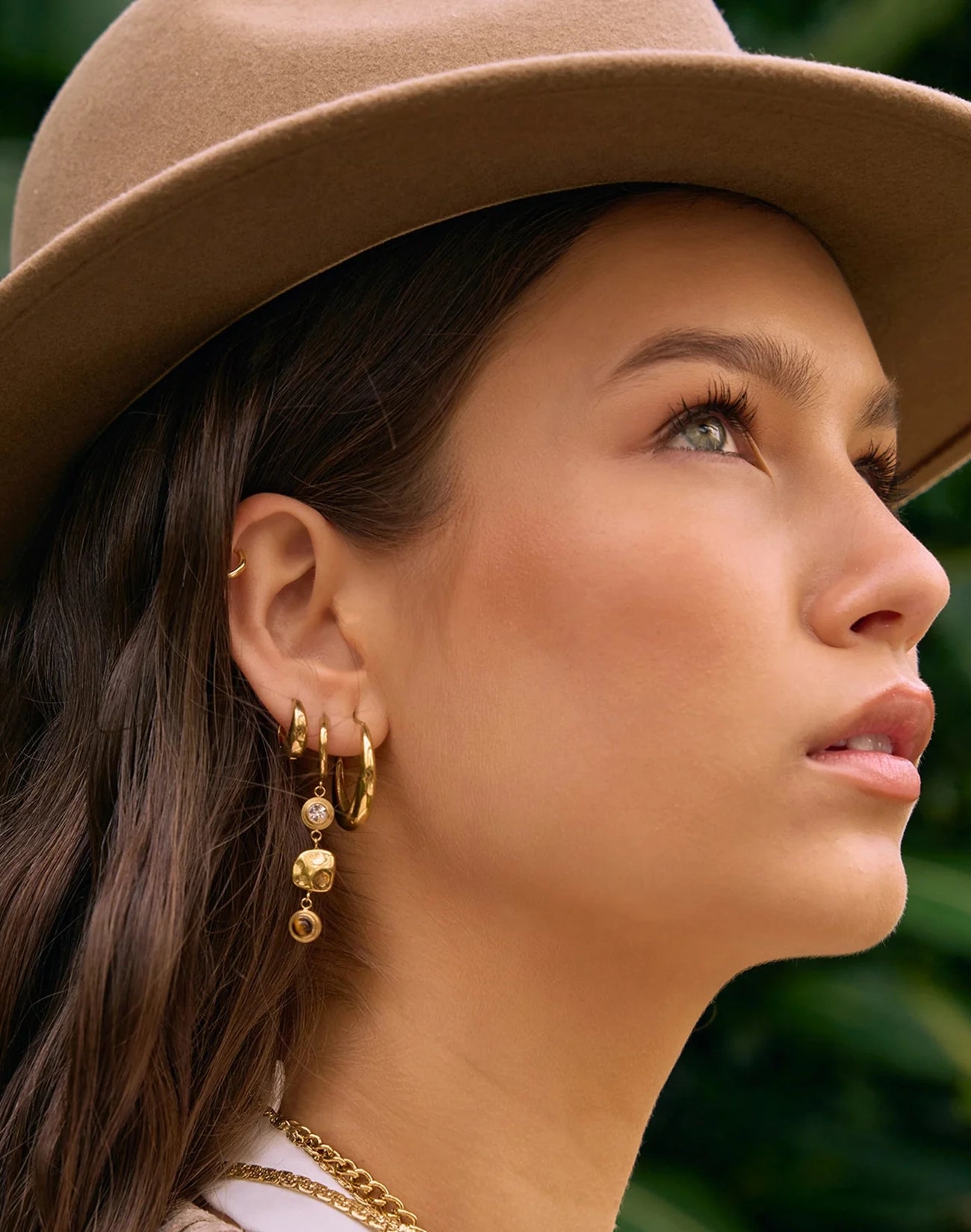 Riley Gold Hoop Earrings - Small