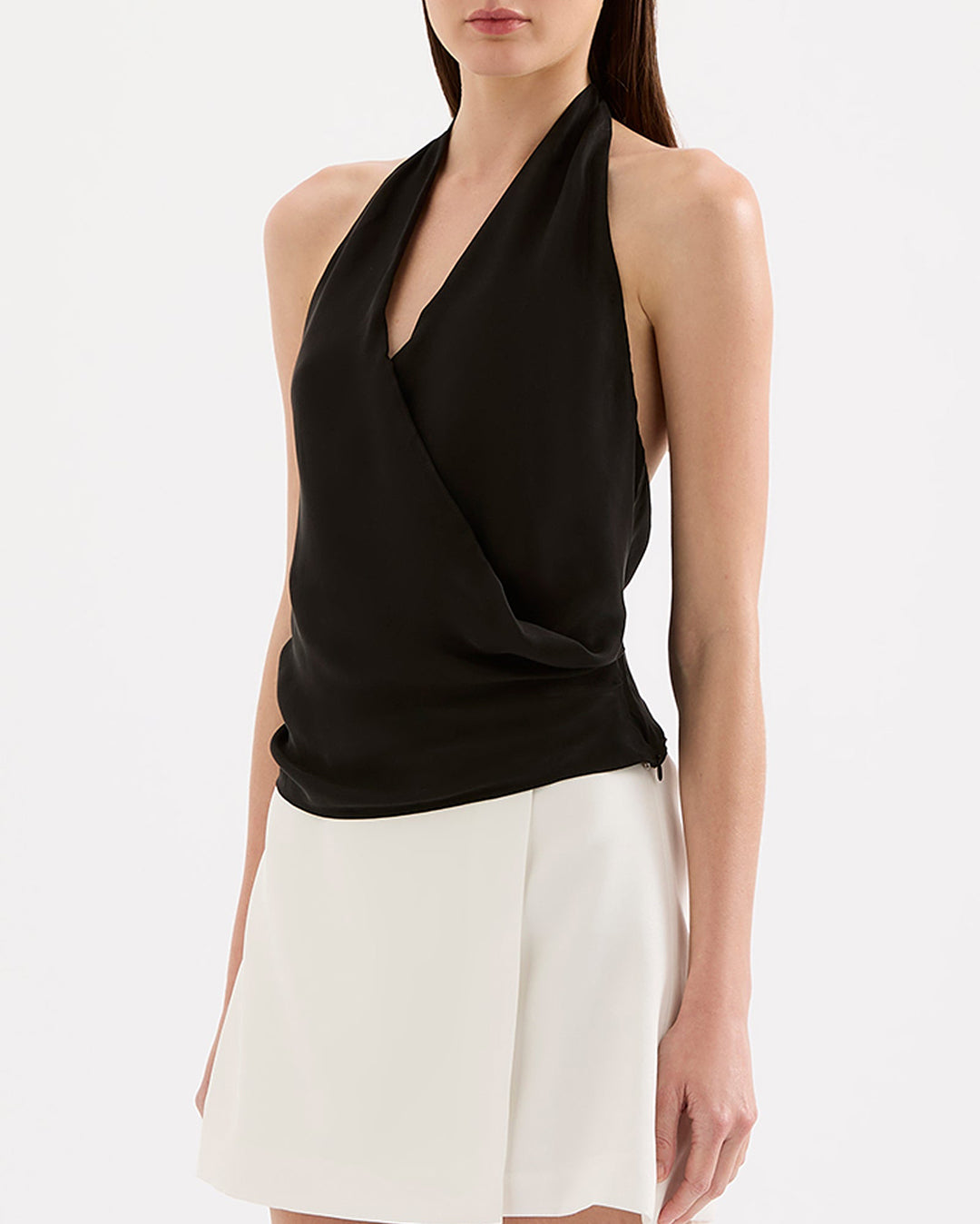 Leon Cupro Top - Black