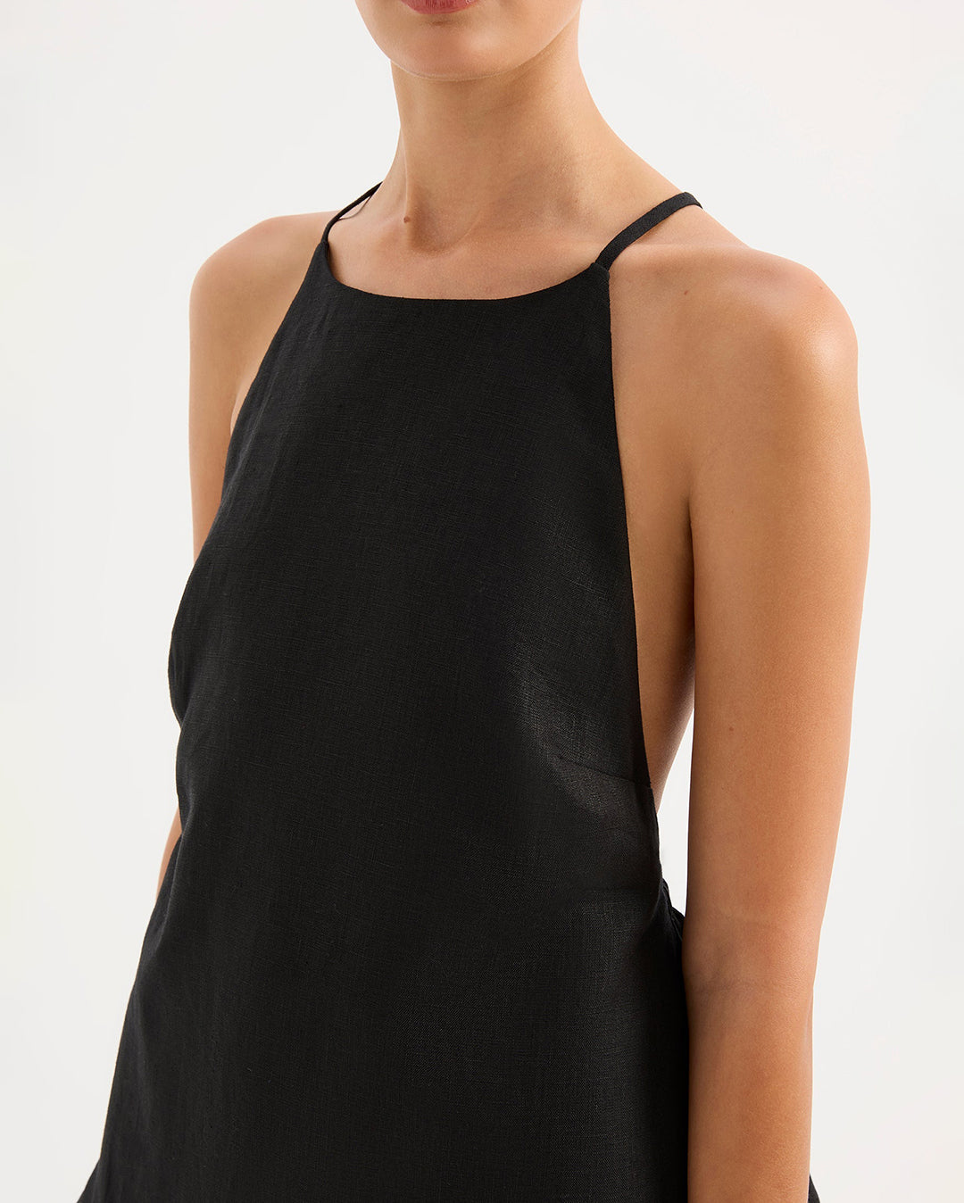 Ziba Linen Top - Black