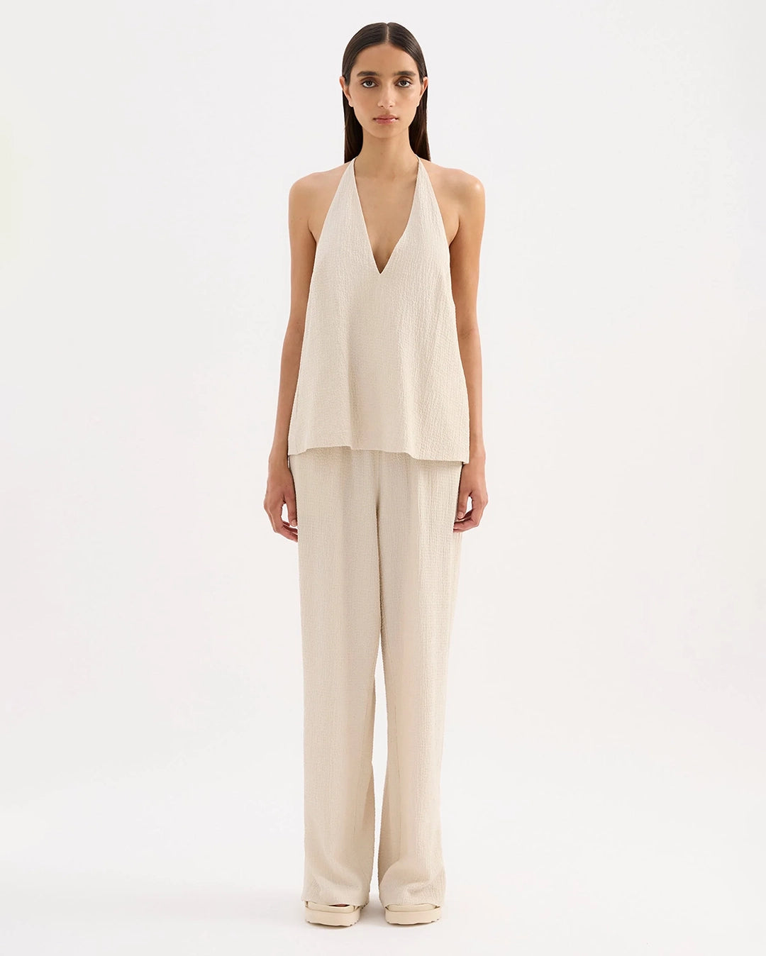 Palma Halter Top - Cream