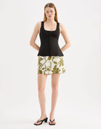 Quinn Linen Vest - Black by Nude Lucy - view 2