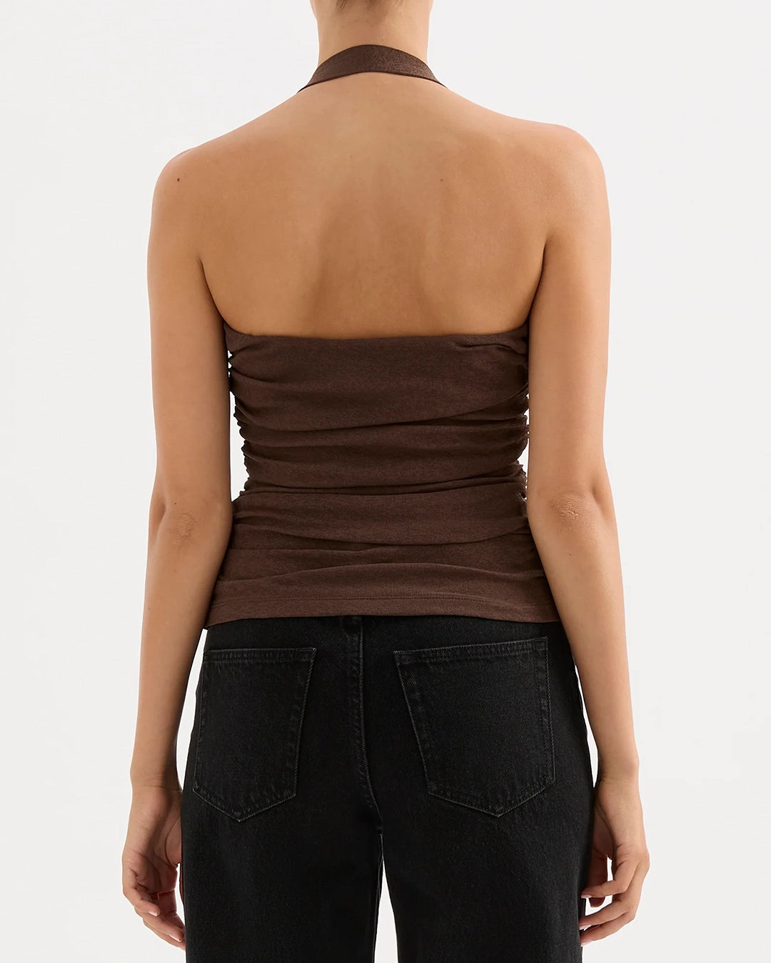 Hermione Mesh Top - Chocolate