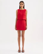 Marli Linen Top - Vermillion by Nude Lucy - view 2