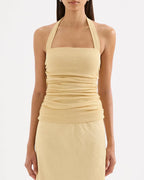 Hermione Mesh Top - Butter by Nude Lucy - view 2
