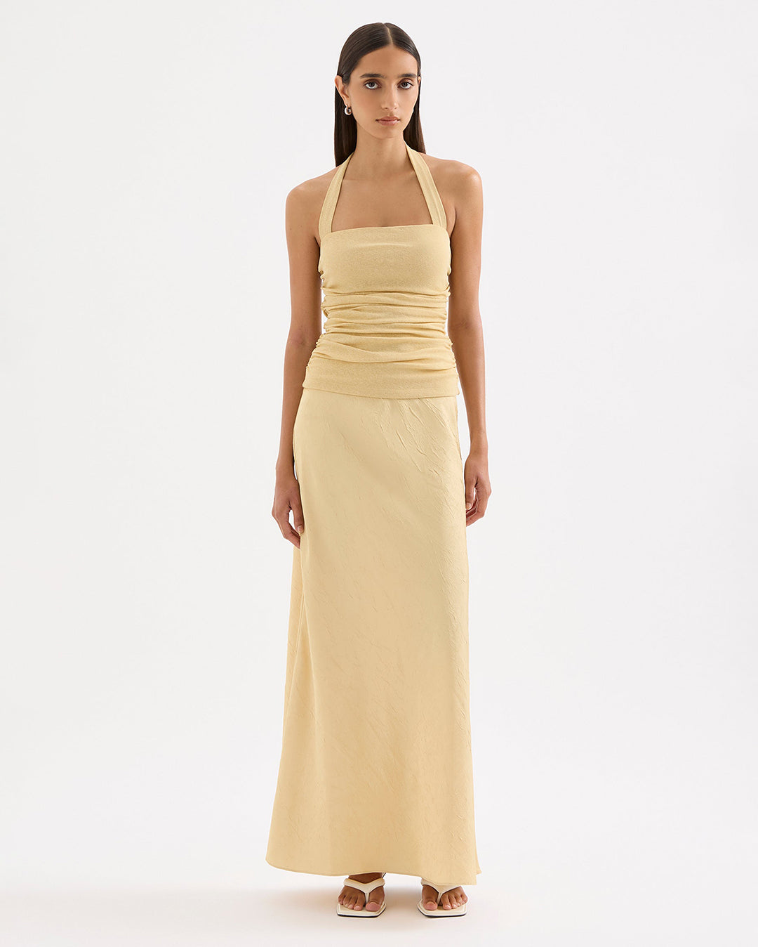 Pandora Maxi Skirt - Butter by Nude Lucy - view 2