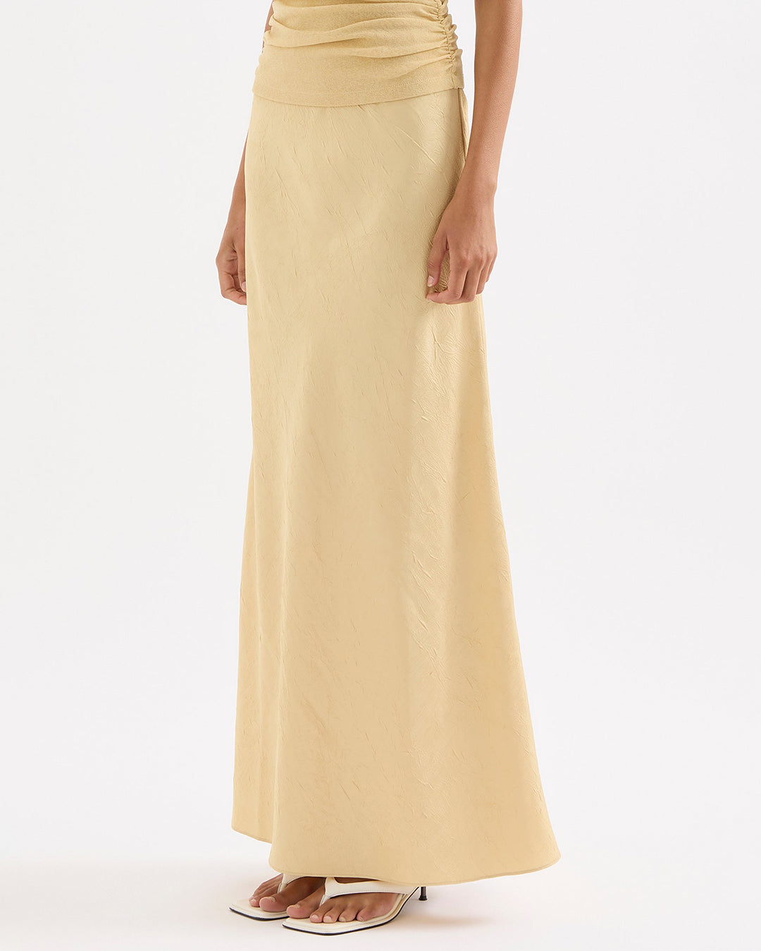 Pandora Maxi Skirt - Butter by Nude Lucy - view 3