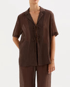 Maxx Shirt - Chocolate by Nude Lucy - view 3
