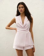 Jagger Wrap Vest - Pale Pink by Faithfull The Brand