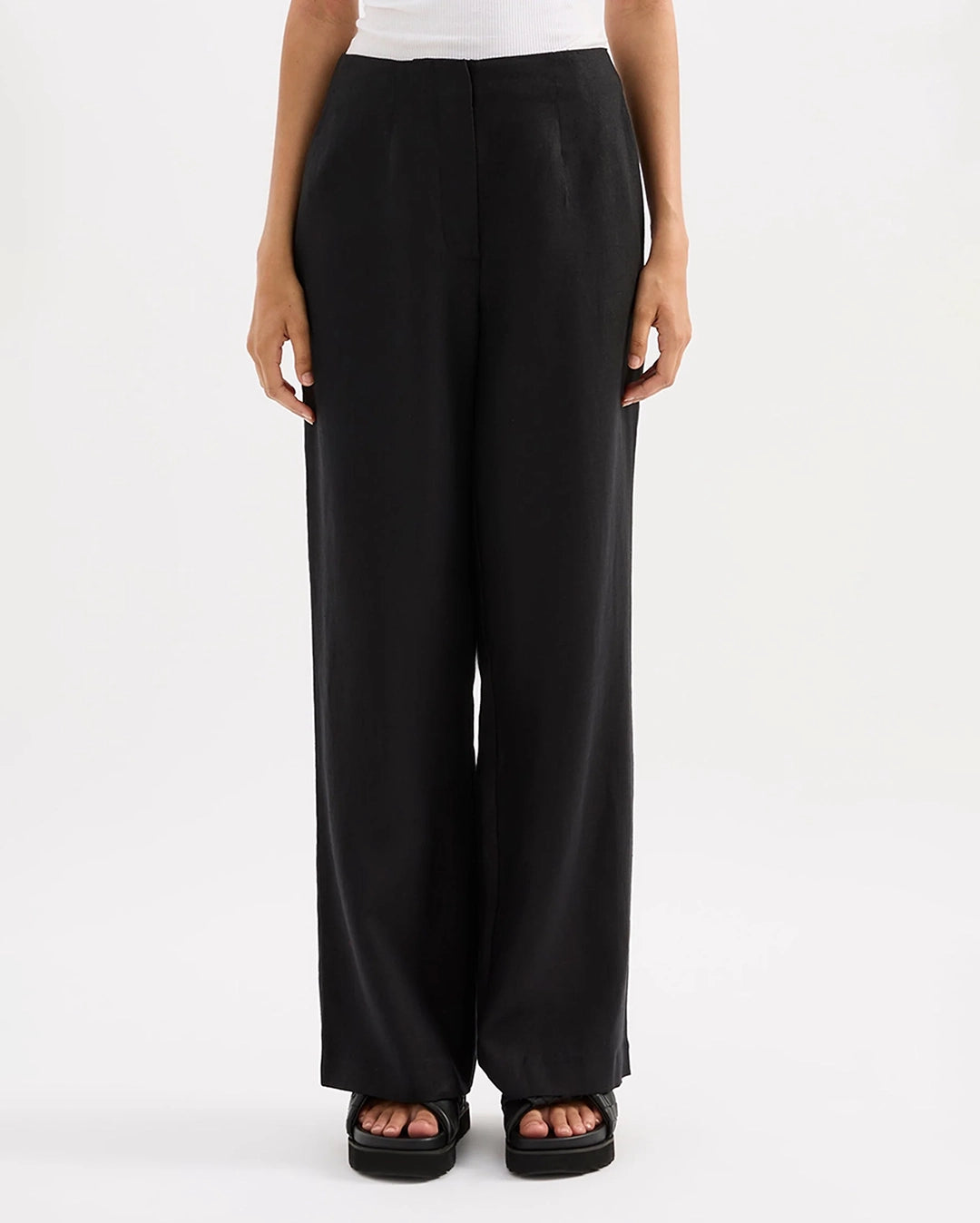 Marli Linen Pants - Black