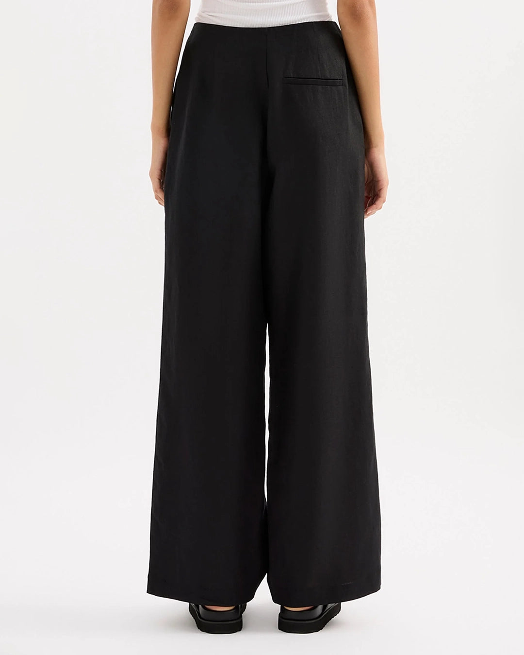 Marli Linen Pants - Black