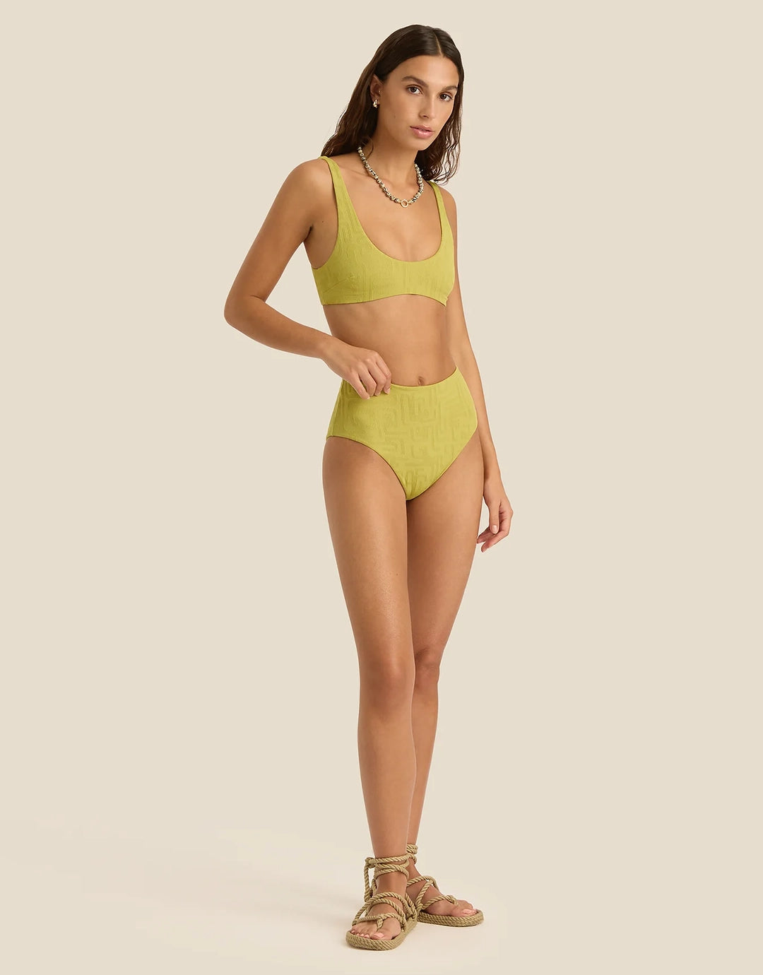 June Swim Bottom - Kin Aloe