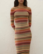 Notturna Maxi Dress - Murano Stripe - Faithfull The Brand