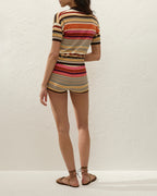 Sable Polo Shirt - Murano Stripe - Faithfull The Brand