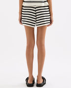Marika Knit Short - Black Stripe by Nude Lucy - view 5