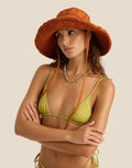 Towelling Sun Hat - Kin Clay by Soleil Soleil