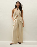 Sofia Trouser - Panna by Faithfull The Brand - view 2