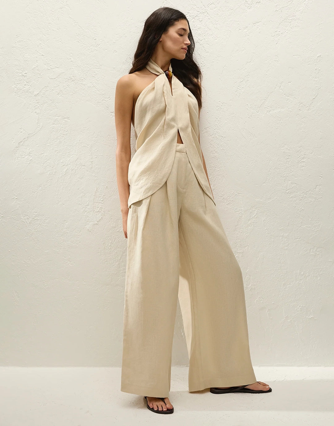 Biba Halter Top - Panna by Faithfull The Brand - view 5