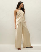 Sofia Trouser - Panna by Faithfull The Brand - view 3