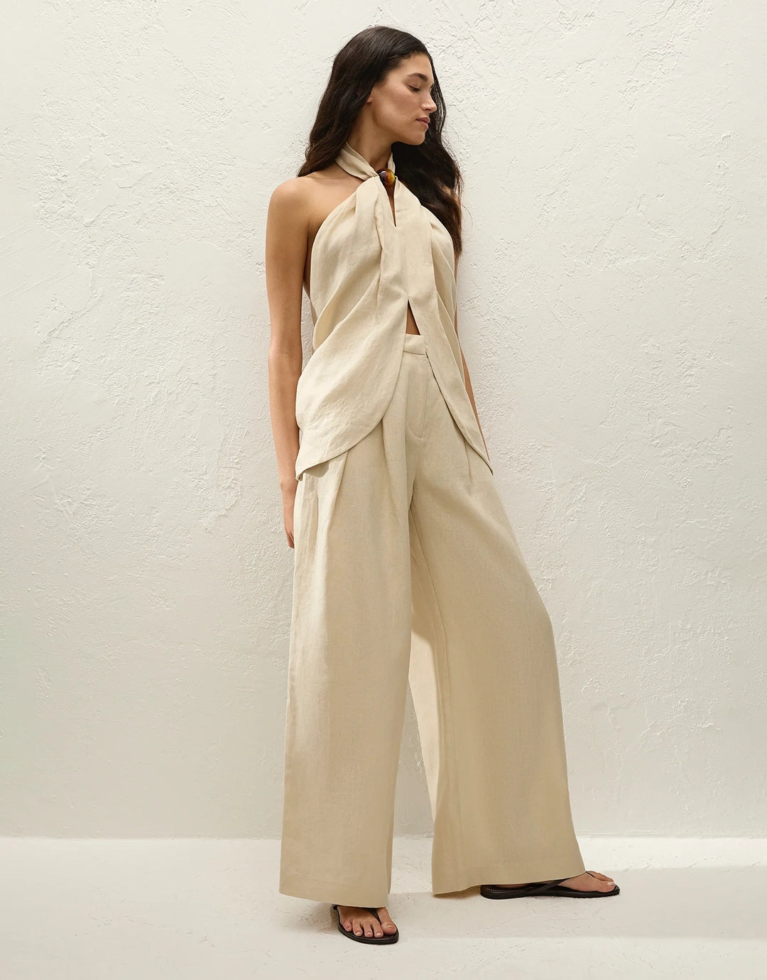 Sofia Trouser - Panna by Faithfull The Brand - view 3