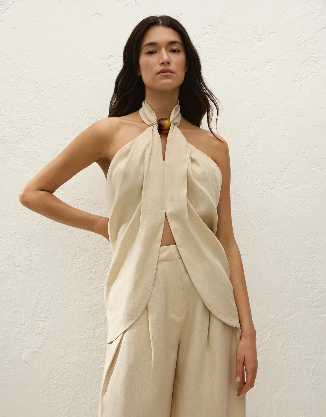 Biba Halter Top - Panna by Faithfull The Brand