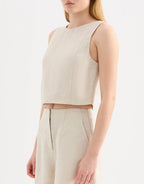 Marli Linen Top - Natural by Nude Lucy - view 3