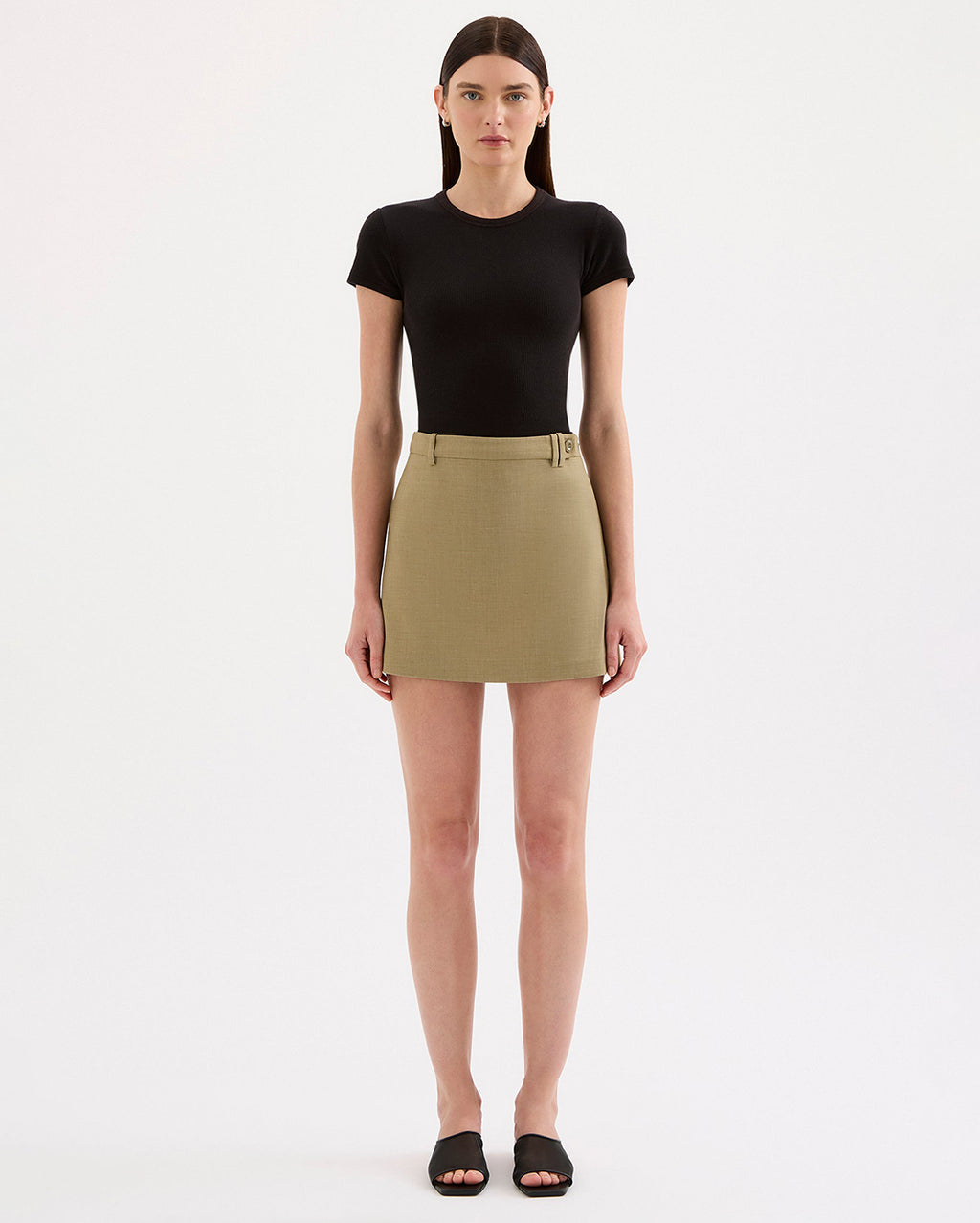 Thea Mini Skirt - Moss