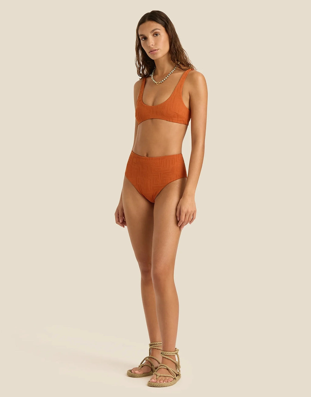 Flo Swim Top - Kin Clay