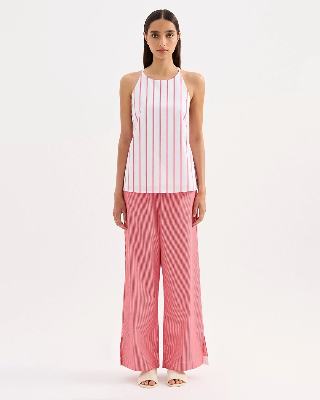 Anouk Stripe Top - White Stripe