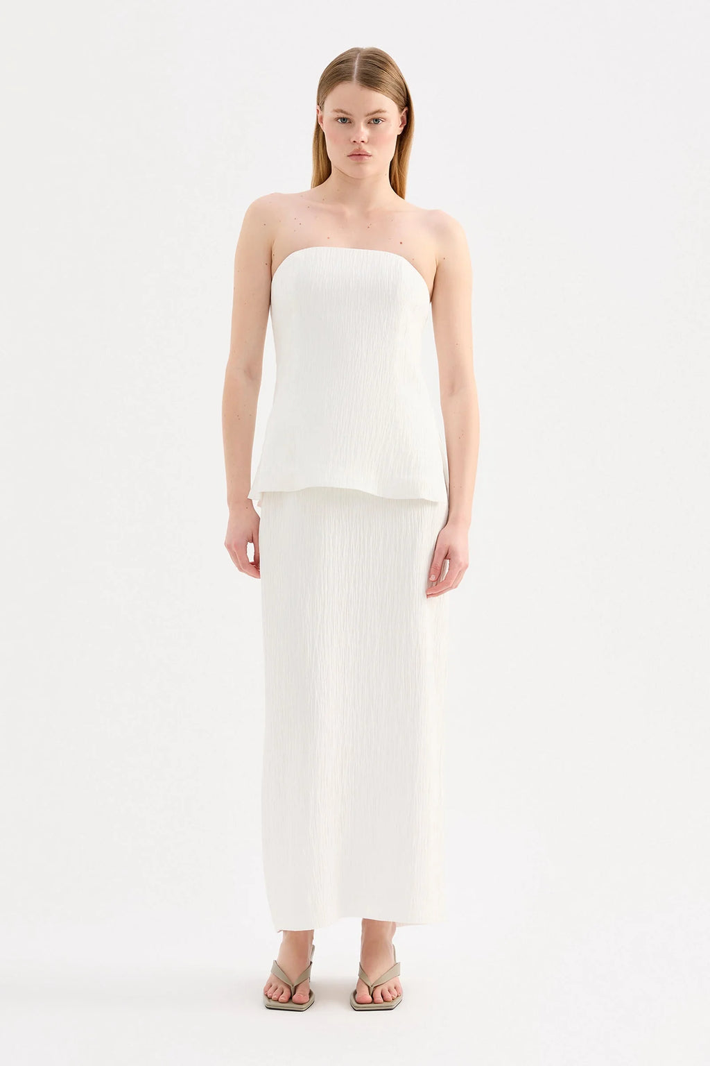 Danika Maxi Skirt - Salt