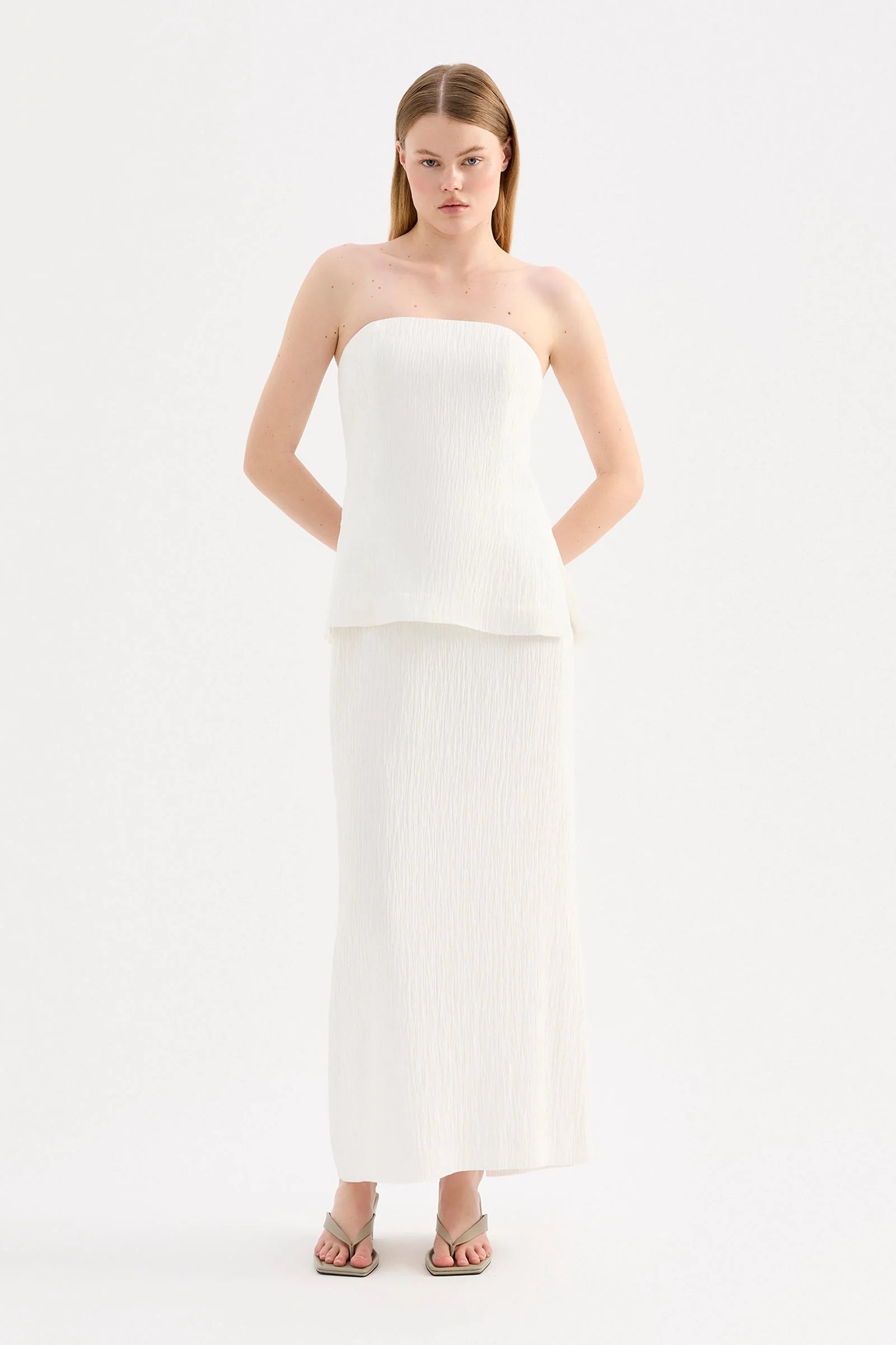 Danika Maxi Skirt - Salt