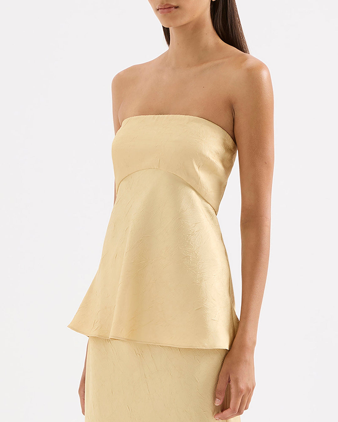 Pandora Strapless Top - Butter by Nude Lucy - view 5