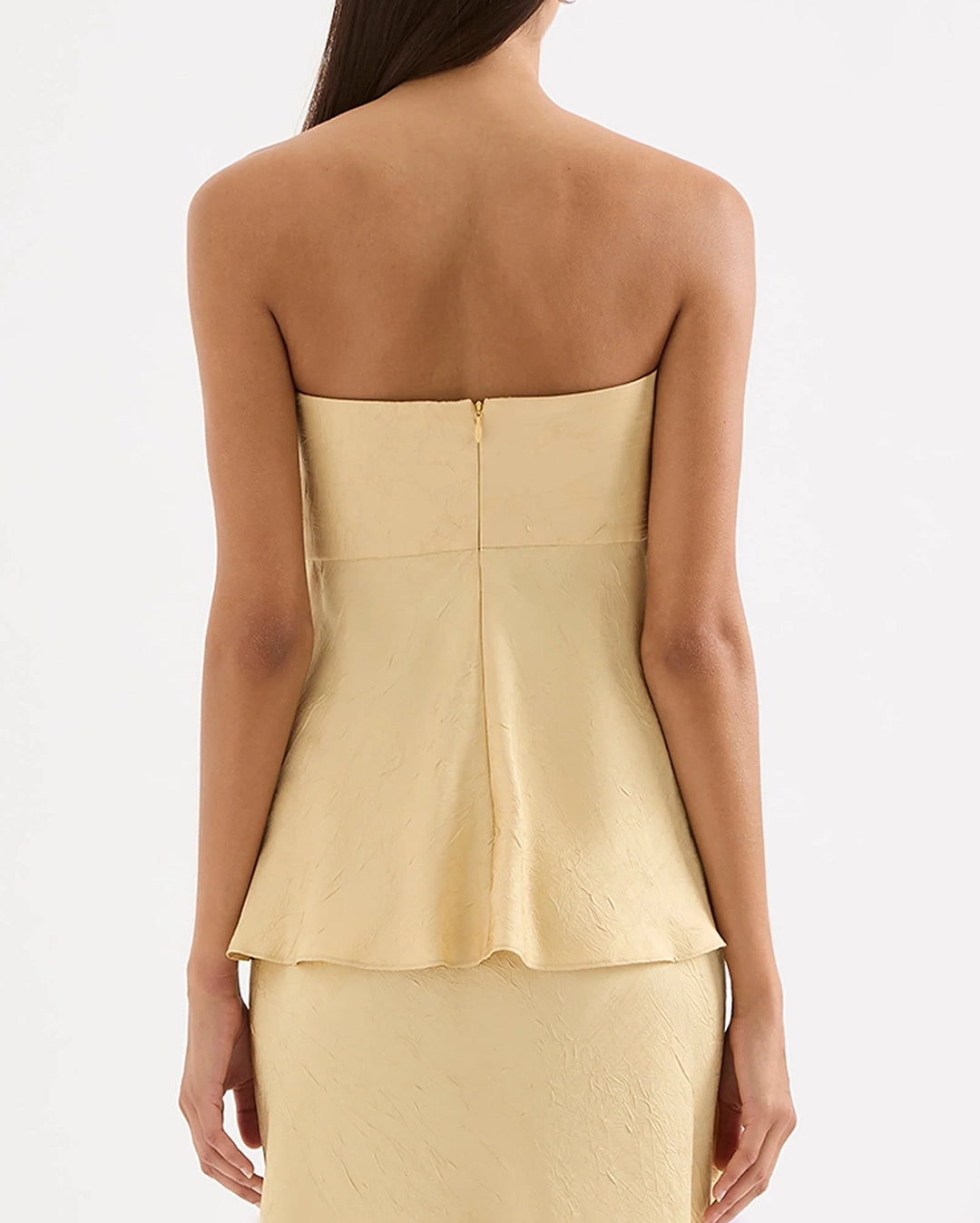 Pandora Strapless Top - Butter by Nude Lucy - view 6