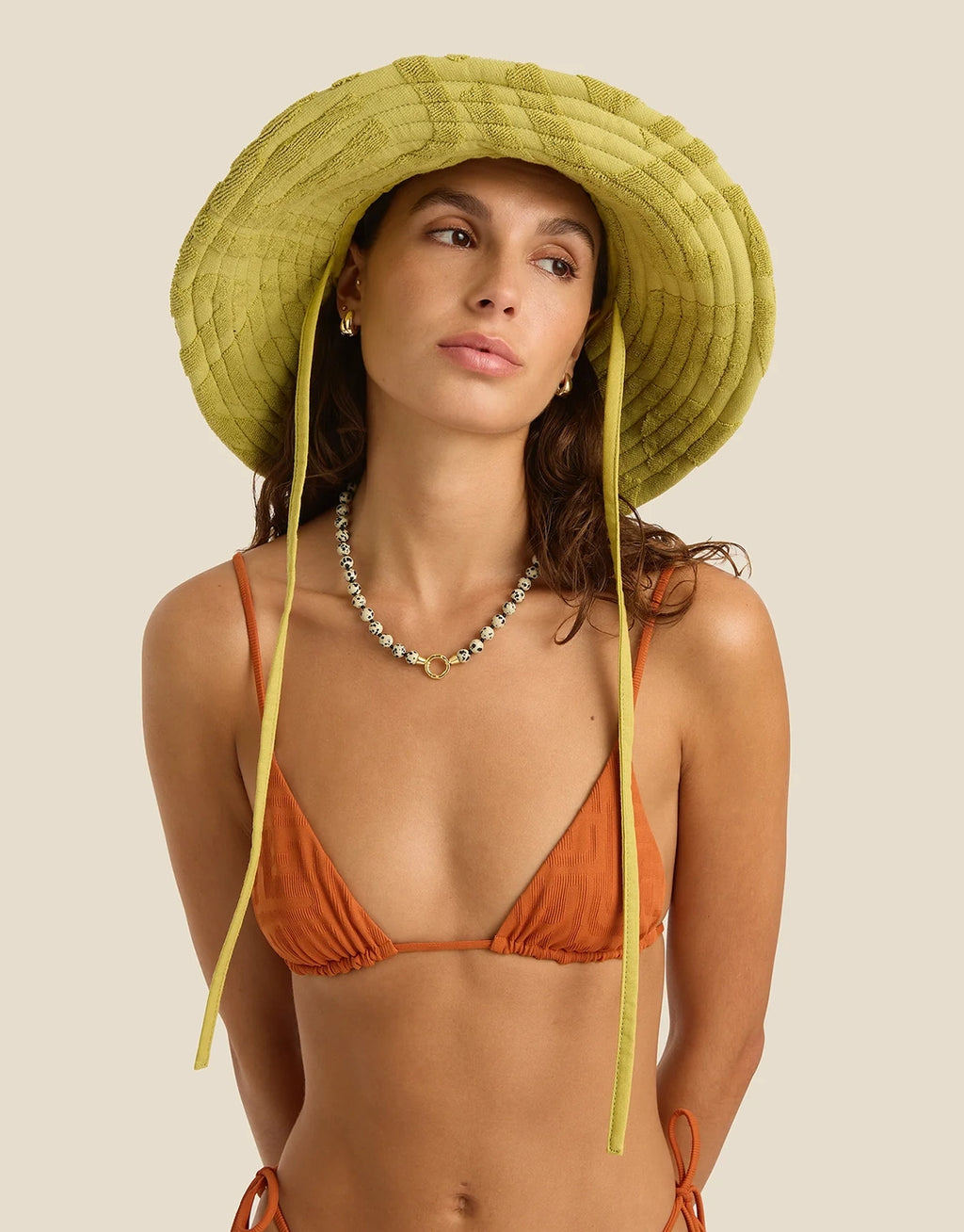 Towelling Sun Hat - Kin Aloe