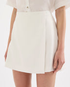 Beckett Mini Skirt - Salt