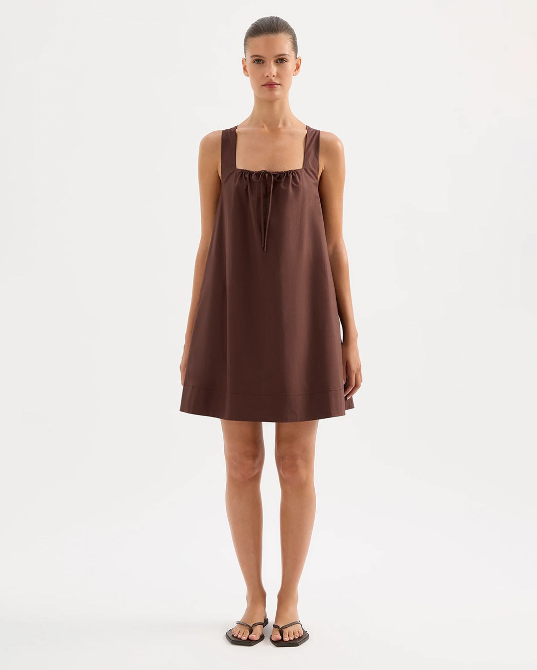 Alexis Mini Dress - Chocolate