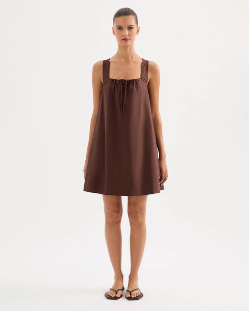 Alexis Mini Dress - Chocolate by Nude Lucy