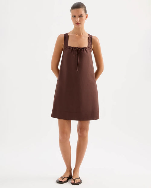 Alexis Mini Dress - Chocolate by Nude Lucy - view 2