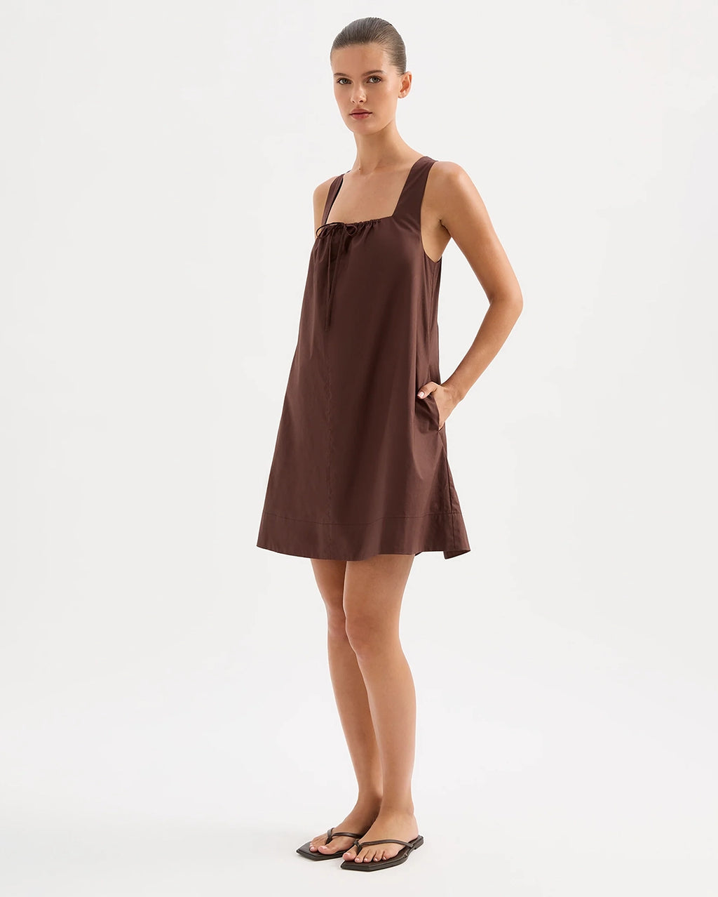 Alexis Mini Dress - Chocolate