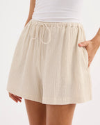 Palma Shorts - Cream by Nude Lucy - view 4