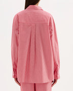 Anouk Stripe Shirt - Red Stripe by Nude Lucy - view 4