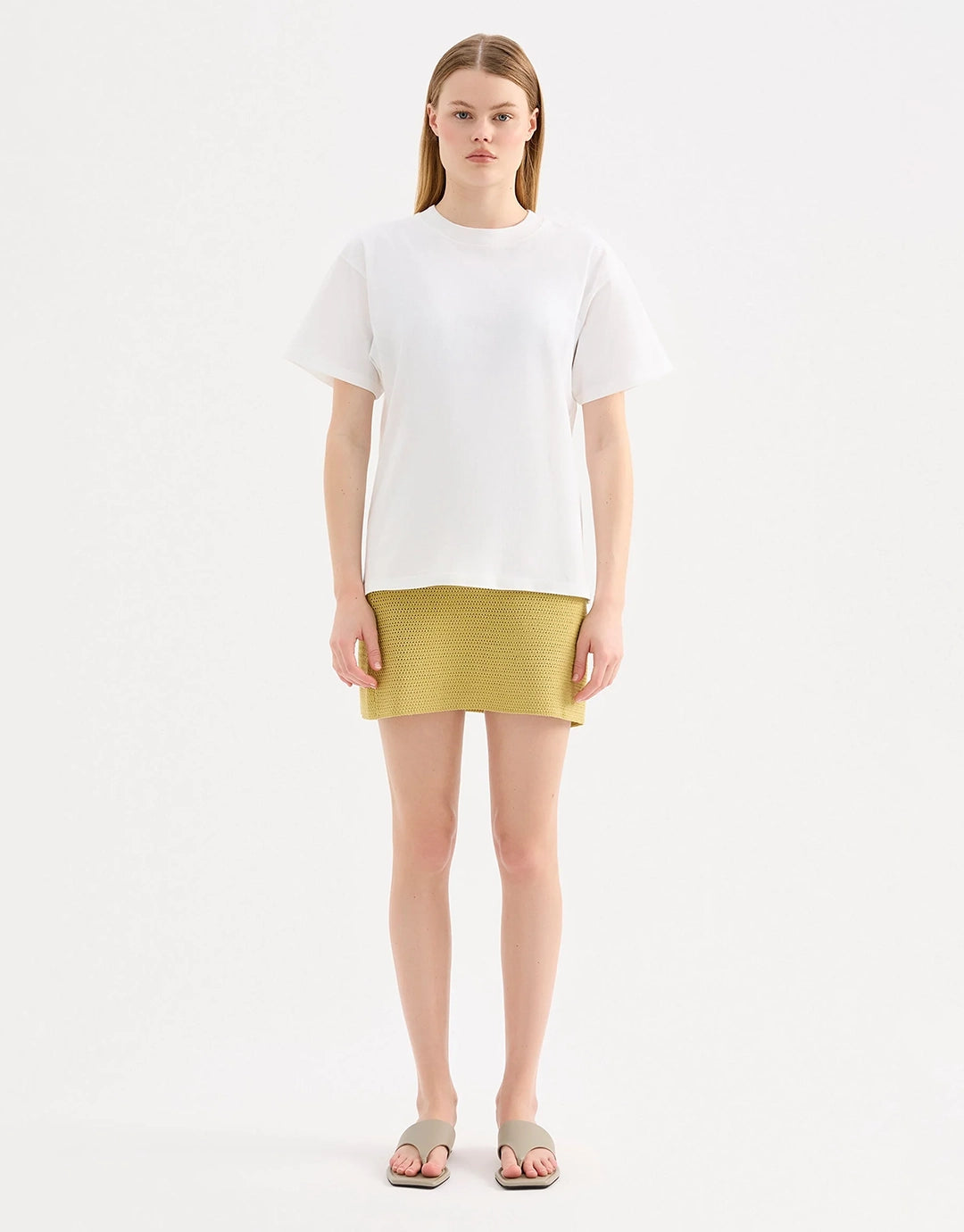 Marlo Knit Skirt - Kiwi