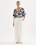 Theo Linen Pant - White by Nude Lucy