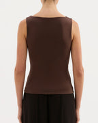 Lois Organic Tank - Chocolate