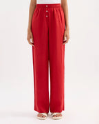 Lounge Linen Pant - Vermillion by Nude Lucy